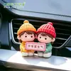 Muñecos de Pareja para Micro-paisajismo Conduciendo, No te Enojes, Adornos DIY, Accesorios de Señal de Estacionamiento para Consola Central, Adornos Pequeños para Montar en el Coche
