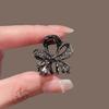 Elegante Elegante Flequillo de Pedrería Tamaño Pequeño Pinza de Agarre Clip Superior Corea del Sur Combinable Parte Trasera Horquilla para el Cabello Pinza para el Cabello Accesorios Sencillos para el Cabello para Mujeres