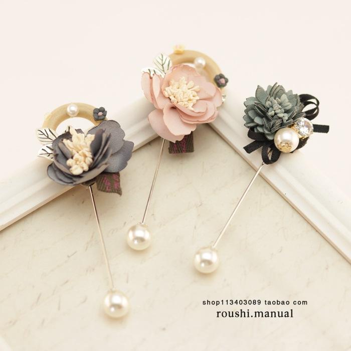 带珠子一字胸针效果图4