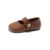 Zapatos de Cuero para Niños Tiger Clase 2025 Primavera Nuevos Zapatos Individuales Estilo Coreano con Velcro para Niñas Zapatos de Princesa para Estudiantes Zapatos para Niños