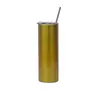 Copo Térmico de Aço Inoxidável Criativo e Simples Cor Pura Copo Reto com Canudo com Logo Impresso Vácuo de Camada Dupla Copo de Água para Carro