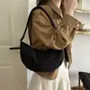 Bolso de mano retro de moda transfronterizo tipo bolsa de albóndiga para mujer 2026 otoño nuevo con lunares elegante bolso de un solo hombro bolso cruzado para el trabajo