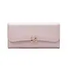Carteira Feminina Longa de Comércio Exterior Transfronteiriço da Amazon, Bolsa Clutch Feminina Lisa Fresca e Simples com Múltiplos Compartimentos para Cartões