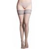 Meias lustrosas de óleo sexy femininas de renda 8D finas transparentes 912 pontos silicone antiderrapante meias altas