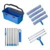 Set de Rascadores de Vidrio Amazon Pared Exterior Poste Telescópico 1.2m Limpiador de Vidrio Poste de Aluminio Set de Tubo Telescópico Extensión