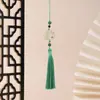 Carpa de la Buena Suerte Estilo Chino, Ciruelo, Orquídea, Bambú, Crisantemo, Loto, Caqui, Borla de Paz, Ropa Decorativa Estilo Antiguo, Colgante para Bolsa de Boda, Adorno Colgante