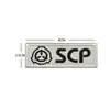 Patch Velcro SCP Patch de Moral Bordado Patch de Velcro Patch de Moral Tático Dupla Cor Preto e Branco Distintivo para Uso Externo