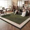 Tapete Sala de Estar Novo Tapete Verde Retrô Francês Sofá Mesa de Centro Tapete de Chão Casa Luxo Leve Alta Qualidade Isolamento Acústico Espessado