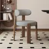 Cadeira Hiroshima minimalista nórdica, cadeira de jantar de madeira maciça para uso doméstico com encosto, sala de jantar moderna, escritório, mesa de estudo, cadeira de escritório para lazer