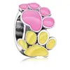 Venta Caliente Transfronteriza Cuentas de Agujero Grande de Flores Pulsera Colorida con Aceite Goteando Accesorios con Cuentas Joyería Hecha a Mano DIY para Mujeres Accesorios al por Mayor