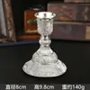 Portavelas de estilo europeo hecho de aleación de zinc, portavelas de cinco y tres brazos, soporte de velas de estilo europeo para mesa de comedor, adorno de decoración para el hogar para cena a la luz de las velas