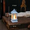 Lámpara de Ambiente Mini Creativa para Niños Lámpara Electrónica de Vela Retro Navideña Candelabro Decorativo de Escritorio Lámpara de Aceite Pequeña