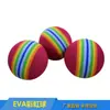 Atacado do Fabricante 42mm Bola Sólida Arco-Íris de Eva para Crianças e Animais de Estimação Bola Esponjosa Elástica Bola Oceânica de Eva em Estoque