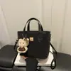 Bolso tipo cubo retro minimalista nuevo, bolso casual de moda, bolso de hombro y bandolera para mujer con textura, novedad primavera 2026