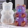 Molde para Gotejamento de Cola de Cristal DIY Urso Forma de Bala Joyia Pingente Acessórios para Capa de Celular Molde de Silicone para Resina