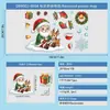 2027 Santa Claus Vacaciones Verde Regalo Luz Bola Copo de Nieve Tren Calcetines Vidrio Estático Gabinete Ventana Pegatina Arte