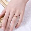 Anillo Corona Diseño Palacio Tradicional Nuevo Clásico Elegante Corona de Laurel Princesa Real Distinguido Anillo de Apertura