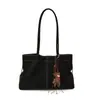Bolso Tote de Ante de Gran Capacidad para el Trabajo Invierno 2025 Nuevo Bolso de Hombro Casual Moda Bolso de Axila