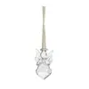 Pingente de Decoração de Árvore de Natal Sino de Vento para Pátio Pingente para Jardim Externo Pingente de Cristal Suprimento Transfronteiriço Pinha de Vidro
