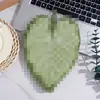 Toalla de mano con forma de hoja, toalla de mano de hoja artificial verde, linda toalla colgante de forro polar de coral, venta al por mayor desde el fabricante