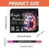 Caneta Marcadora Acrílica de Ponta Dupla e Duas Cores Venda Quente Transfronteiriça Caneta de Pintura de Ponta Macia Especial para Arte Pintura DIY Feita à Mão