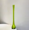 Jarrón Angosto de Vidrio Colorido Estilo Vintage Ins, Pieza Decorativa Hecha a Mano para Exportación