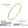 Pulsera de Aro Delgado Minimalista de Nicho Acero Inoxidable 316L Resistente al Desgaste Estilo Europeo para Mujer Aro Cerrado Liso