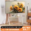 Suporte de TV de Chão Cabide de TV Móvel Suporte de Arte de Luxo Leve Carrinho de Suporte de TV Moderno com Rodas