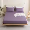 Capa de cama de cor sólida, amigável à pele, para colchão Simmons, capa protetora contra poeira, cama simples e dupla, Taiwan, atacado