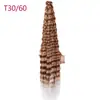 Ondulación de Agua Cabello Largo Rizado Cabello Crochet Latinoamericano 120g Crochet Deep Twist 30 Pulgadas