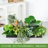 Combinação de Paisagismo com Plantas Verdes Simuladas Hc-At7, Flores Simuladas e Decorações de Flores Artificiais, Ornamentos Decorativos para Floreiras de Pátio Externo