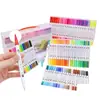 Venta al por mayor del fabricante Bolígrafos Acuarela de Doble Punta para Estudiantes, Plumas de Color Especiales de Punta Suave, Bolígrafos de Pintura Lavables, Marcadores Base Agua