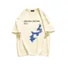 Camiseta de Manga Corta Personalizada con Estampado de Marca de Moda High Street Verano para Mujer Diseño de Cuello Redondo Top Casual Versátil # N864