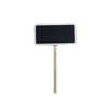 Placa de ardósia plug-in etiqueta de jardinagem externa cartão decorativo inserção formato de mini lousa de madeira clipe de madeira artesanato em madeira