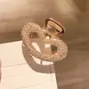 Grampo de Cabelo Cruzado Estilo Coreano Liga Galvanizada Grampo de Cabelo Simples Famoso na Internet Presilha de Cabelo Feminina Presilha de Cabelo Metálica da Moda