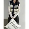 Chaleco Cardigan Sin Mangas Jacquard Retro Reductor de Edad Lu Xi Fair Isle para Mujer Suéter para Vestir Ropa de Abrigo ss1136