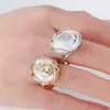 Anillo de Perla Estilo Francés Barroco Natural Jingdong Jewelry Banda de Anillo de Cobre Ajustable Accesorios para Mujer Nicho Venta al por Mayor