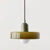 Candelabro vintage transfronterizo para comedor Memphis, Candelabro pequeño nórdico color crema para sala de estar, barra de bar, Lámpara de cristal Bauhaus para mesita de noche