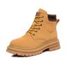 Botas Amarillas Grandes para Mujer, Botas de Trabajo Estilo Británico, Botas Martin, Botines, Botas Individuales Primavera y Otoño 2025, Suela Gruesa, Botas de Senderismo de Moda y Versátiles
