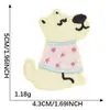 Dibujo Animado Autoadhesivo Mini Lindo Perrito DIY Accesorios de Ropa Decoración Funda de Teléfono Taza de Agua Parche Parche de Tela Bordado