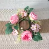 Adornos de Guirnalda de Velas Simuladas Adornos de Guirnalda para el Hogar Accesorios para Cena a la Luz de las Velas Doradas Escandinavas Rosa Austin