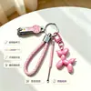 Colgante de Perro Globo Rosa Set Multifuncional de Cortauñas y Limpiador de Oídos para Niñas, Herramientas de Manicura Portátiles Lindas