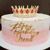 Mariposa en Forma de Corazón Acrílico Feliz Cumpleaños Infantil Topper para Pastel Postre Repostería Suministros para Fiesta Descuento por Volumen