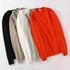 Sudadera Nueva de Algodón Puro Primavera y Otoño Manga Larga Sudadera de Marca de Moda Ins Estilo Coreano Color Sólido Sudadera Deportiva Venta al por Mayor Versátil