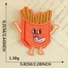 Parches Bordados Originales Comida Linda Papas Fritas Pastel Accesorios para Ropa Bricolaje Decoración de Ropa Infantil Parches de Tela