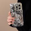 Funda de Teléfono de Patrón Python de Gama Alta Adecuada para iPhone 16, 18 Pro Max Película para Lente, iPhone 17, Estilo Europeo y Americano, Funda Dura Personalizada para iPhone 13