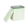 Caja Metálica Estilo Macarrón con Tapa Abatible, Adecuada para Imprimir Logos, Disponible en Tamaños Grande, Mediano y Pequeño, Empaque Cuadrado Portátil para Regalo de Té