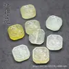19mm Jade Natural Furo Passante Flor Rosa Nuvem de Fundo Acessórios para Pulseira Colar DIY