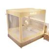 Mosquitero Anti-Caídas Cubierta de Cama para Dormitorio del Hogar Modelo Nuevo 2026 No Requiere Instalación Estilo Yurta Mongola Barandilla de Cama para Bebé y Niño para Prevenir Caídas