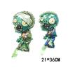 Plantas vs Transfronteiriças. Balão de Desenho Animado Tema Zumbis Forma de Criança Decoração de Festa de Aniversário Balão de Filme de Alumínio